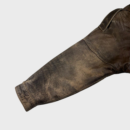 unknown Leather Jacket Brown Size L