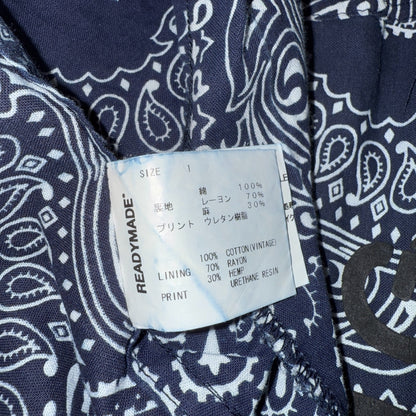 READYMADE BANDANA SLEEPING SHIRT NAVY Size 1