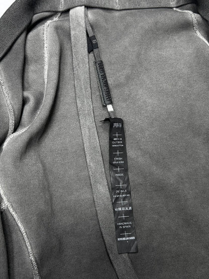 Boris Bidjan Saberi Cold Dyed Zip Sweatshirt (FW11) Size XS