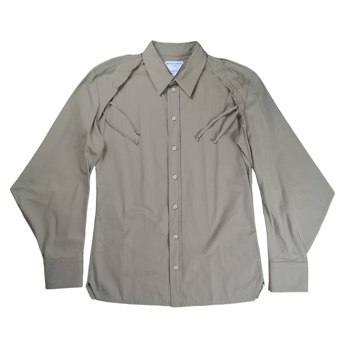 Bottega Veneta Deformed Lace Up Oversized L/S Shirt Size 38