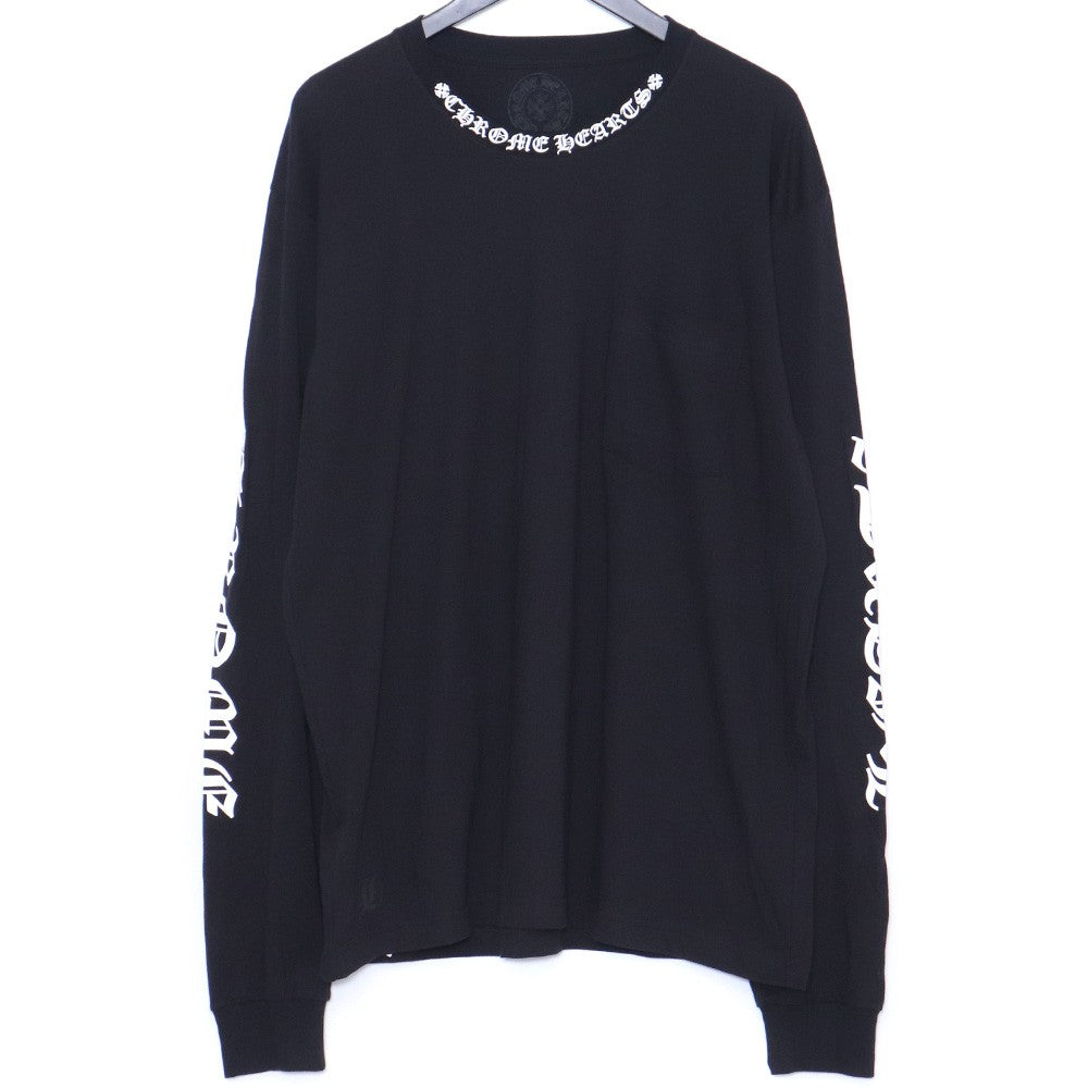 Chrome Hearts Neck Logo Long Sleeve Pocket Tee Size L