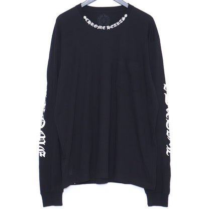 Chrome Hearts Neck Logo Long Sleeve Pocket Tee Size L