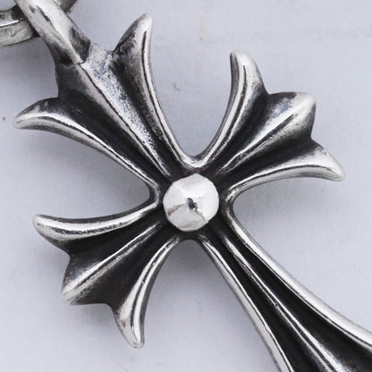 Chrome Hearts Old Tiny CH Cross Silver Charm Size F