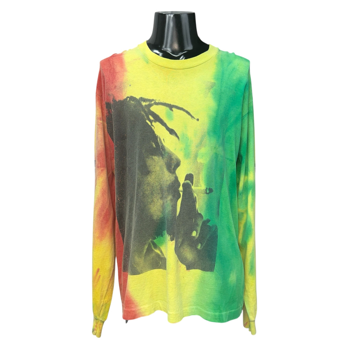 Bob Marley 90s REBEL WITH A CAUSE Long Sleeve T-Shirt Size XL