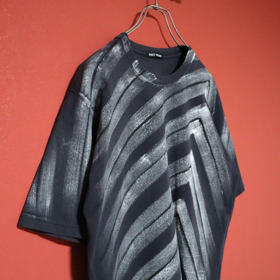 ISSEY MIYAKE 08SS Hand-Painted Cotton T-Shirt Size 4