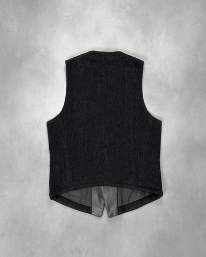 Isamu Katayama Backlash Black L/W 5B Trimmed Vest Size M