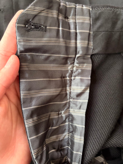 Martin Margiela Wool Mohair Plain White Tag Pants Black