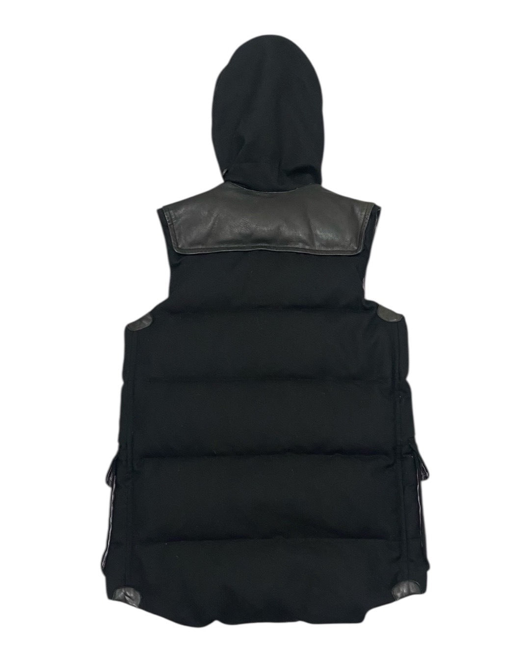 JUNYA WATANABE MAN Hooded Puffer Vest Toggle Black
