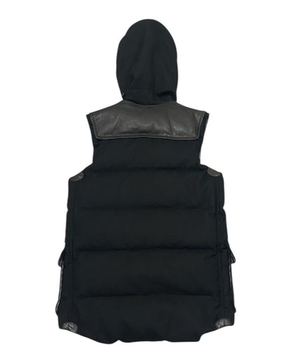 JUNYA WATANABE MAN Hooded Puffer Vest Toggle Black