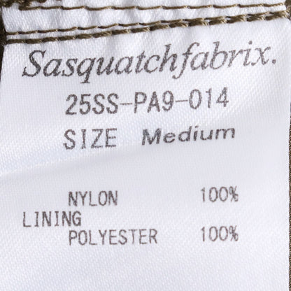SASQUATCHFABRIX. 25SS Nylon Cargo Pants Olive Size M