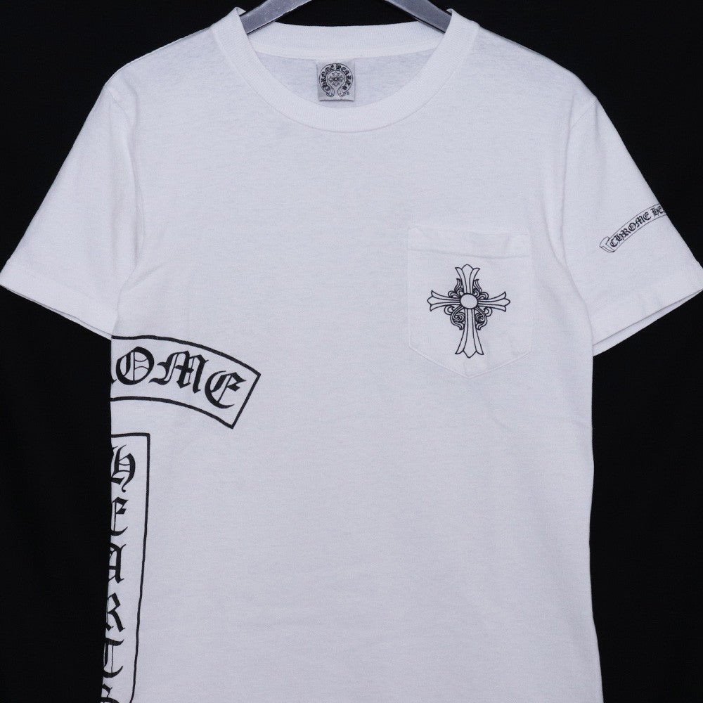 Chrome Hearts Old T-Bar CH Cross White Size M