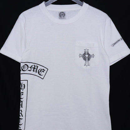 Chrome Hearts Old T-Bar CH Cross White Size M