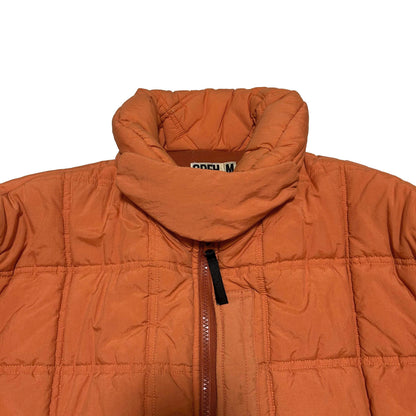 GOODENOUGH 2000s Orange Nylon Puffer Jacket Size M