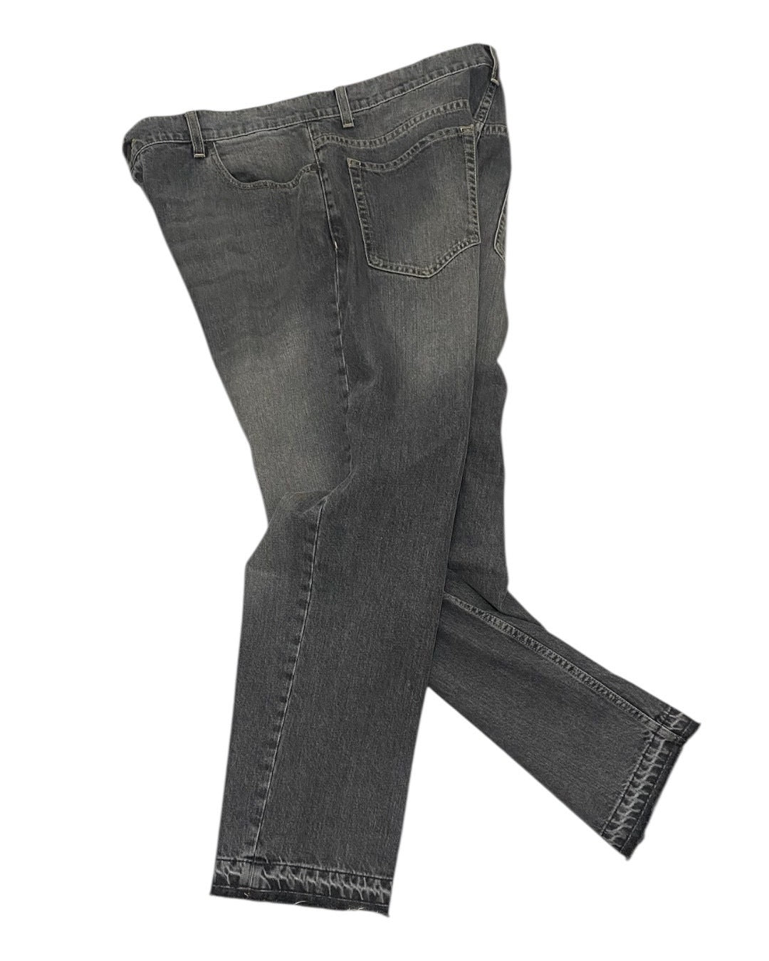 Stella McCartney Gray Wash Denim Pants Raw Hem