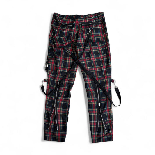 Vintage TRIPP NYC Tartan Check Bondage Pants Size 32