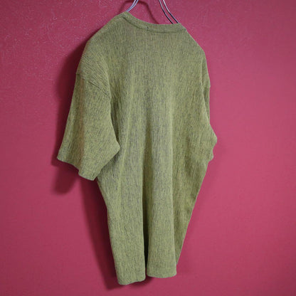 Issey Miyake Yellow Oversized 3D Patterned T-Shirt Size M