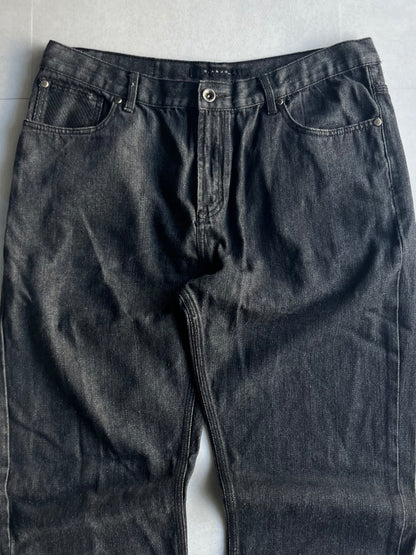Sean John Black Wide Denim Jeans Size 40