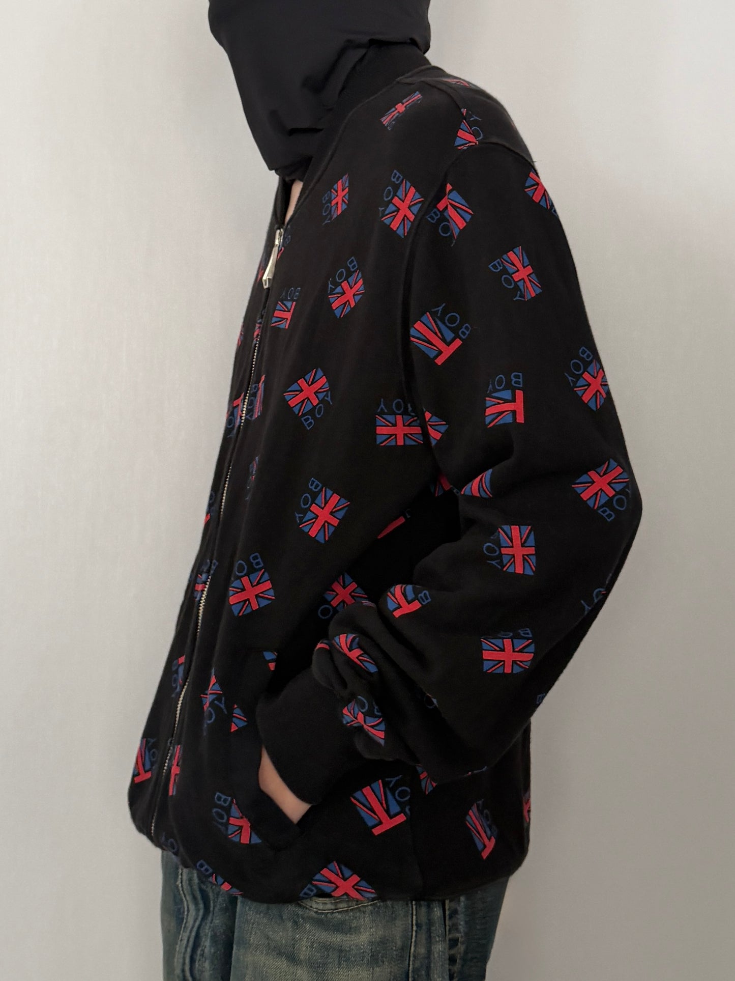 Boy London Union Jack Zip Jacket Cotton Size M
