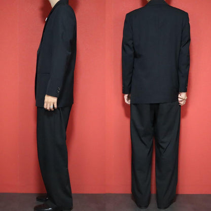 ISSEY MIYAKE 94AW Wool Silk Peak Lapel Blazer Black Size M