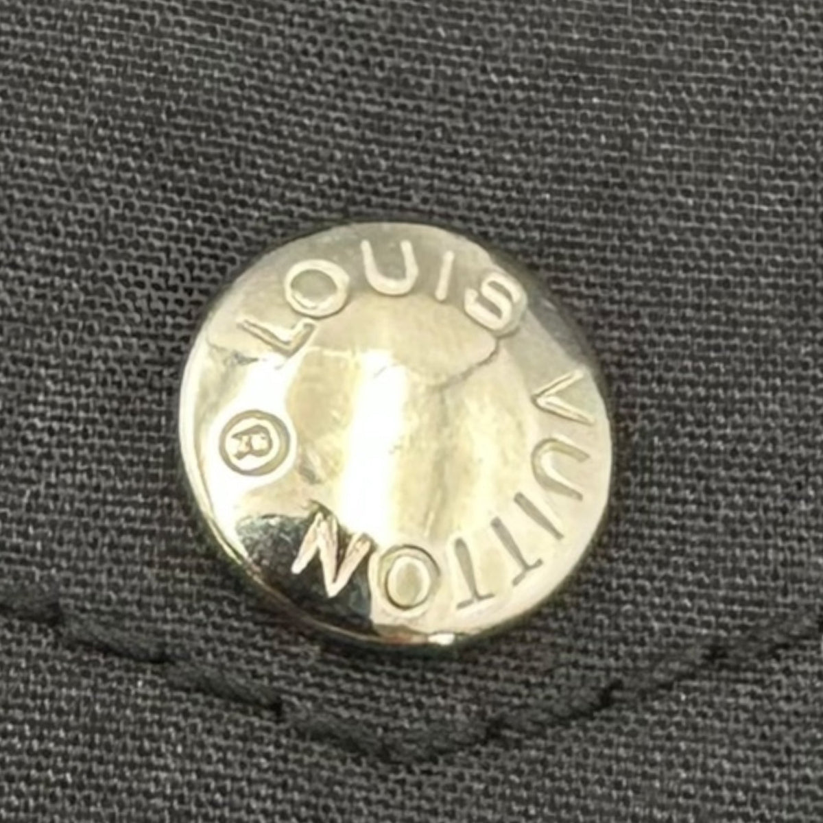 LOUIS VUITTON Monogram Zip Coated Macintosh Coat Size 34