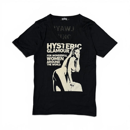 Japanese Brand Hysteric Glamour Black T-Shirt Size S