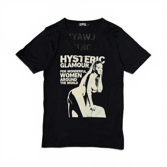 Japanese Brand Hysteric Glamour Black T-Shirt Size S