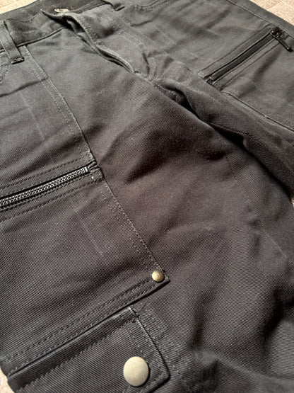 POUR LES HOMMES Cotton 3D Transformable Bootcut Pants Size 2