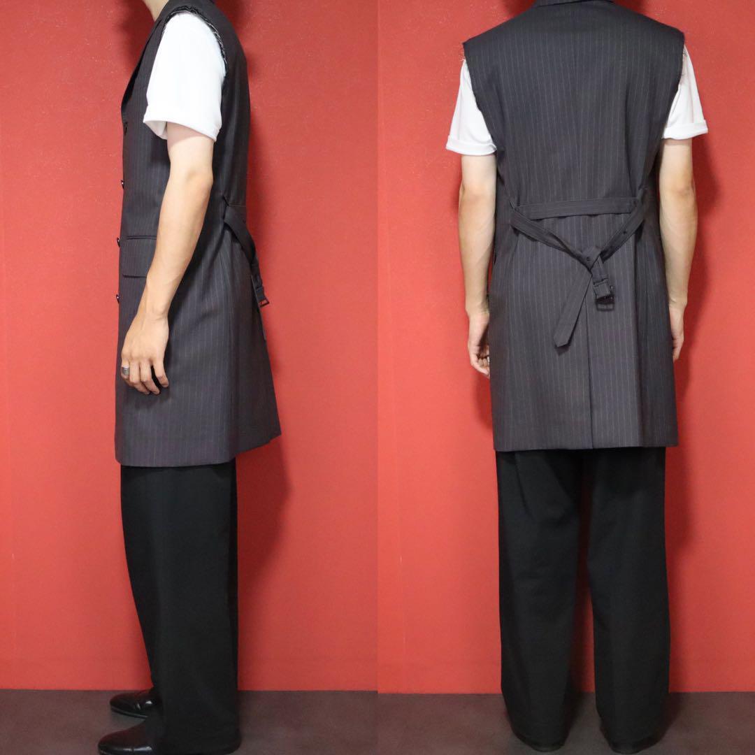 Junya Watanabe 22SS Frayed Striped Dark Gray Long Size S