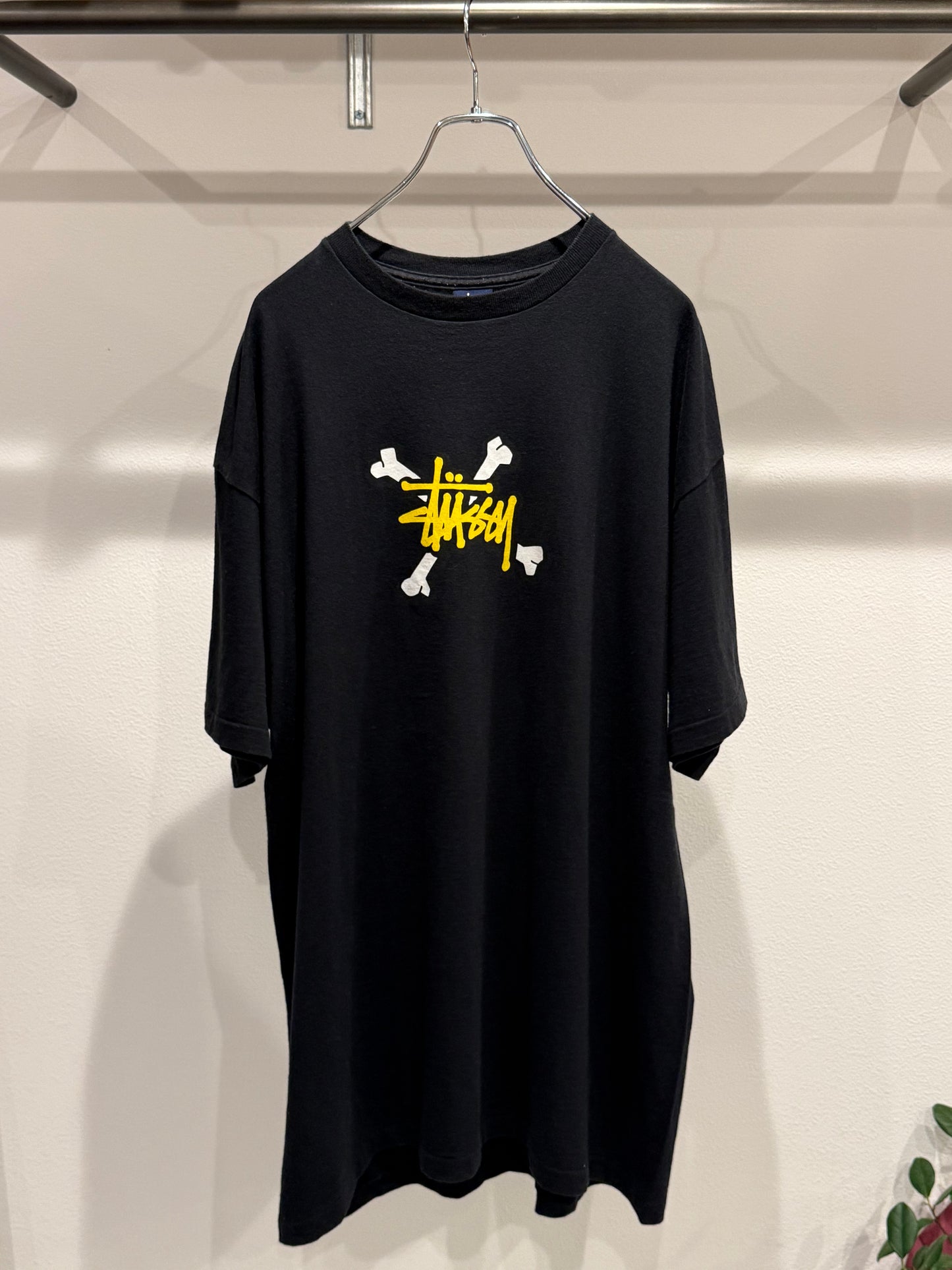 Stussy Vintage crossbones graphic tee, 00s era, XL size Black Size XL