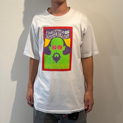 SHAKESPEARE FES summer of love 90s T-Shirt White