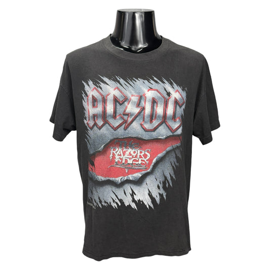 AC/DC 90s The Razors Edge World Tour Vintage Tee Size XL