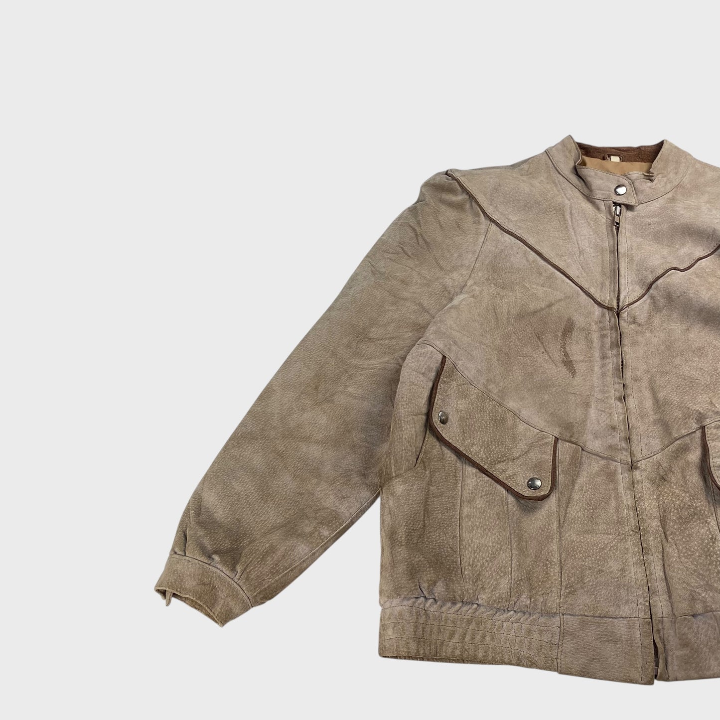 Sears 70s Leather Jacket Size S