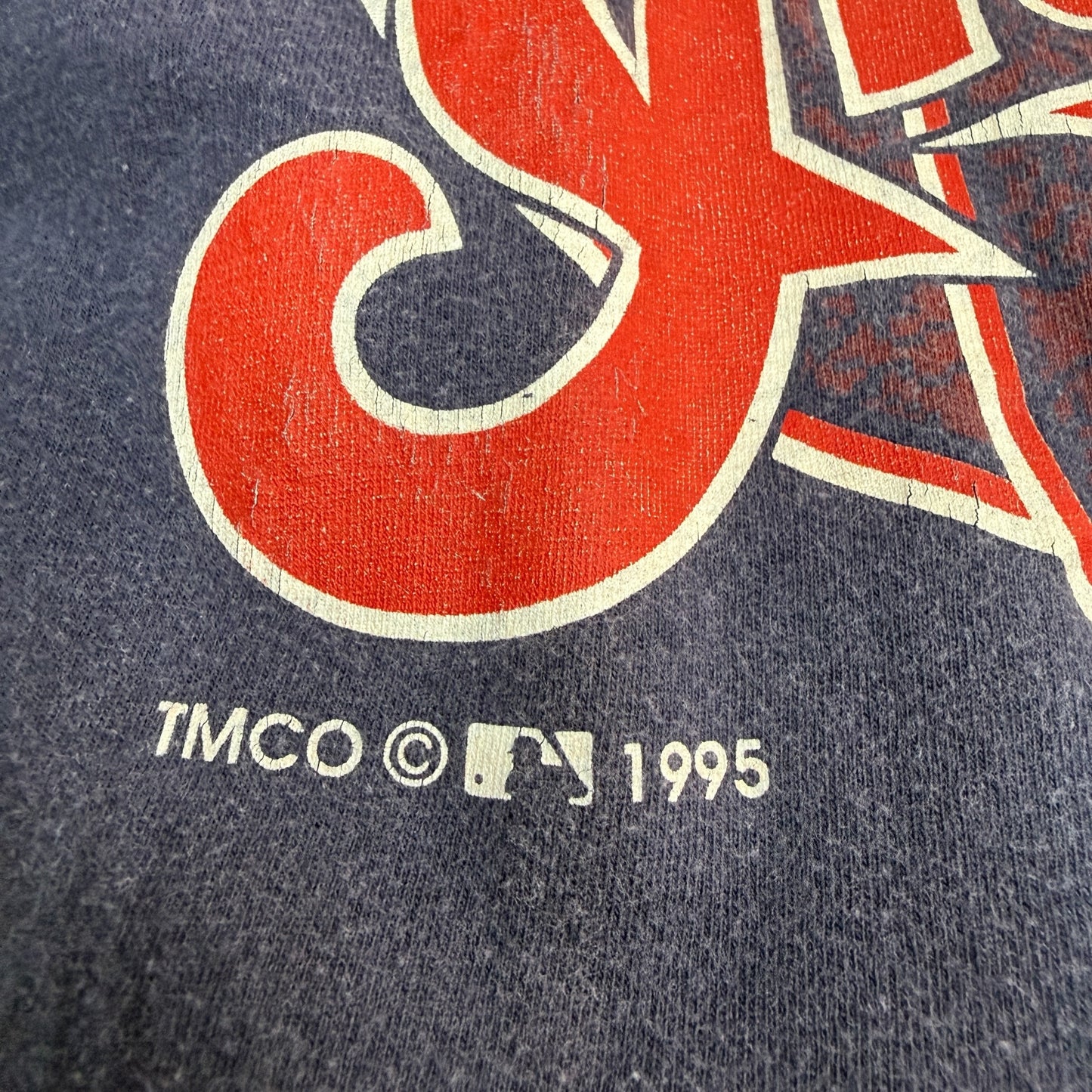 CLEVELAND INDIANS 90s 95 WORLD SERIES T-Shirt Size XL