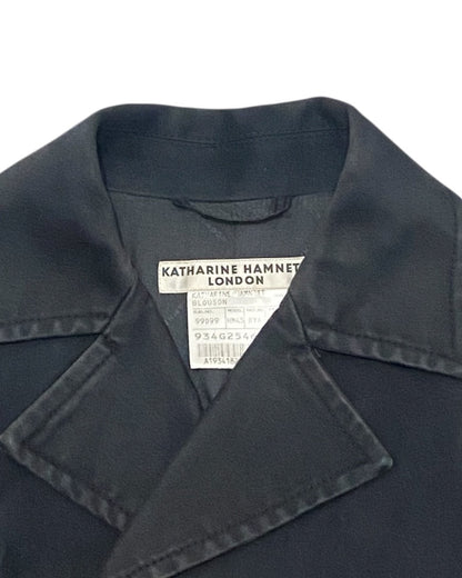 Katharine Hamnett London Black Button Up Jacket
