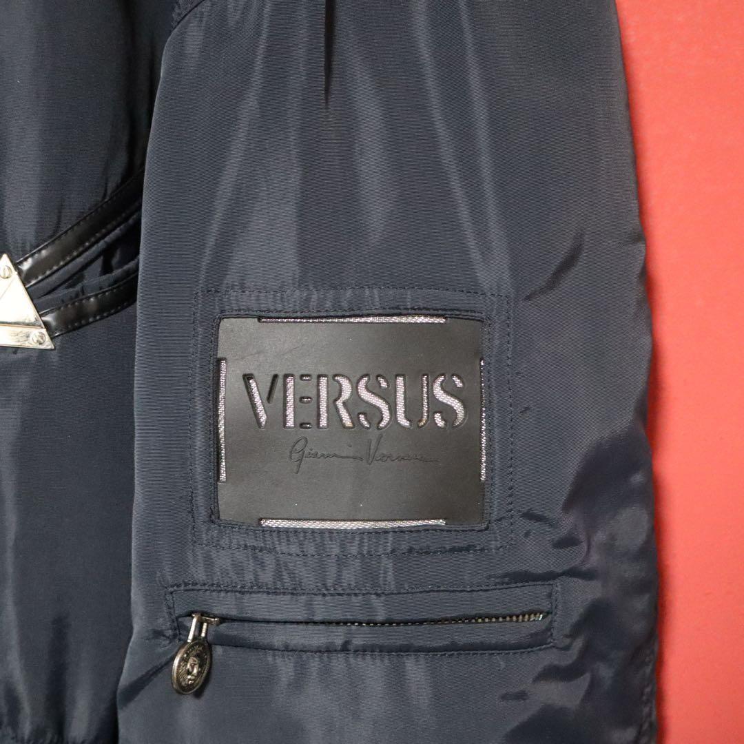Versus 90s Medusa Metal Nylon Workwear Jacket Size XXL