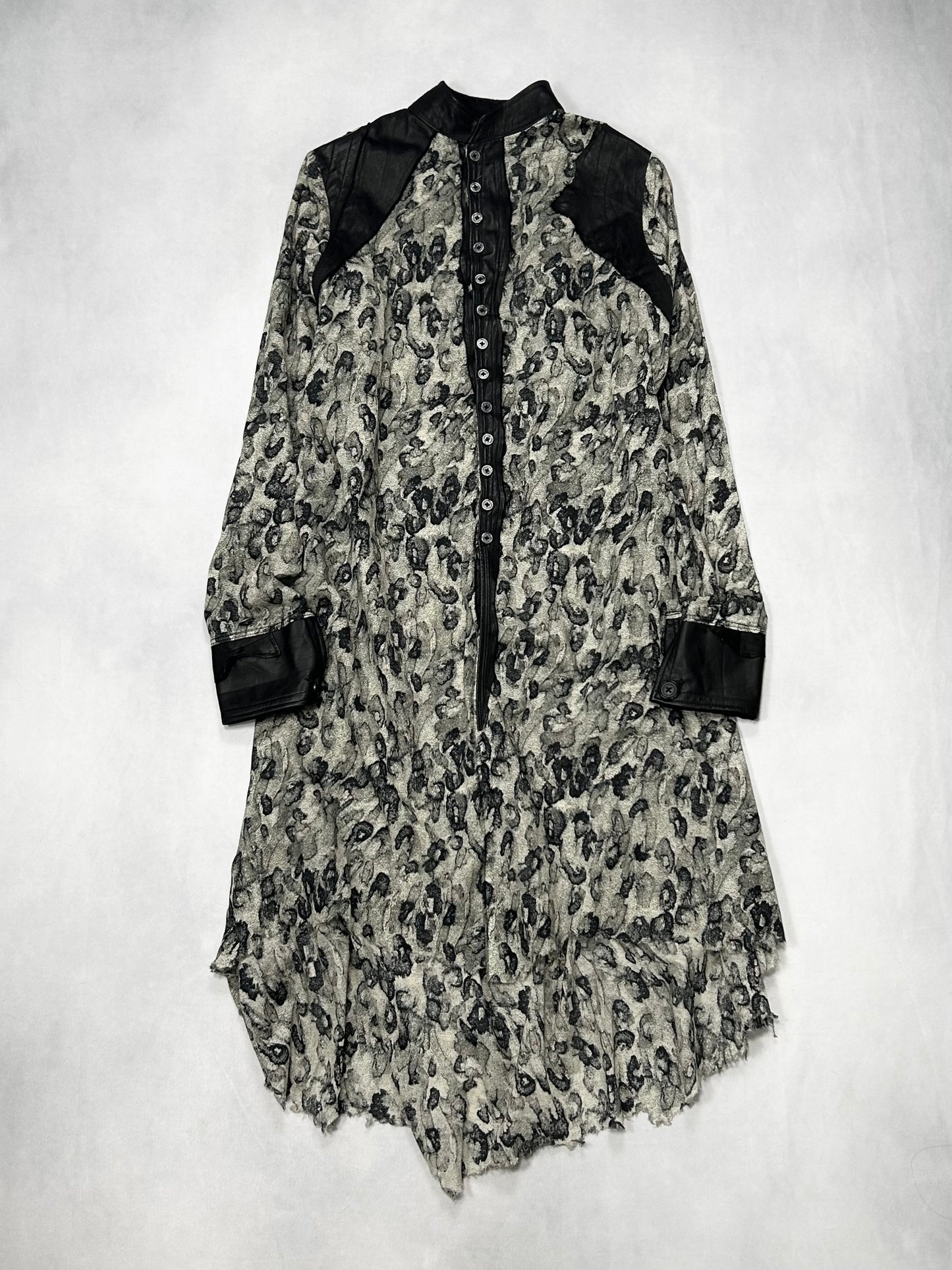 TT by Shohei Takamiya Acid Cape Switching Long Shirt Size M