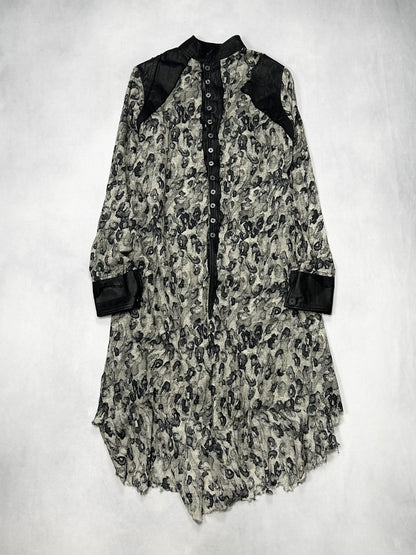 TT by Shohei Takamiya Acid Cape Switching Long Shirt Size M