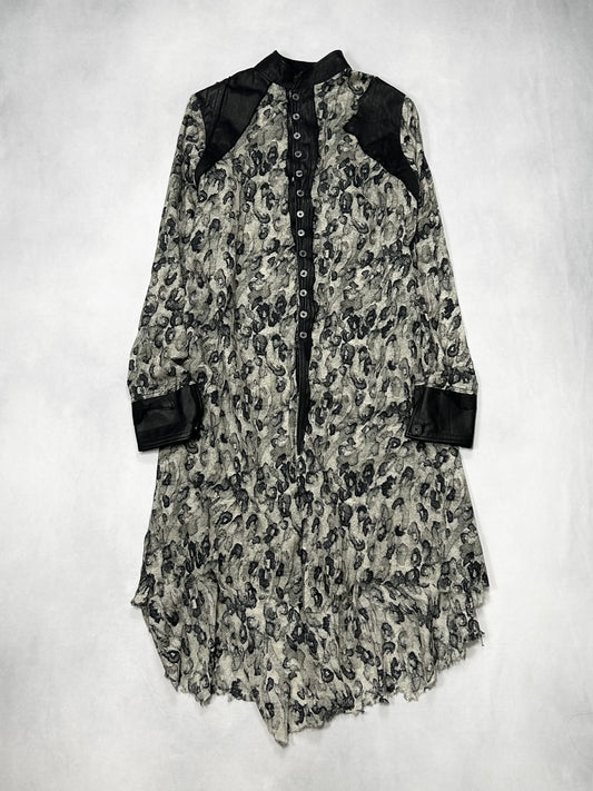 TT by Shohei Takamiya Acid Cape Switching Long Shirt Size M