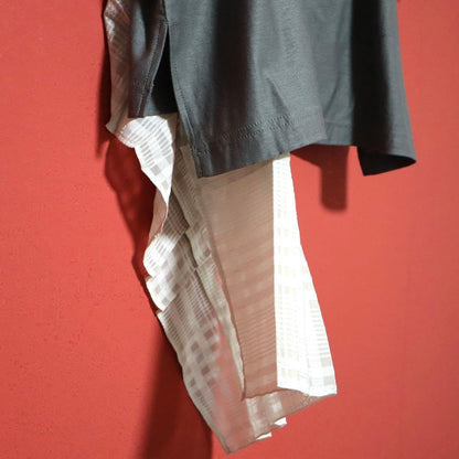 Y's Reconstructed Frill T-Shirt Size 2