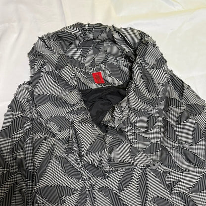 HaaT ISSEY MIYAKE 2019AW Leaf Pattern Long Coat Size 4