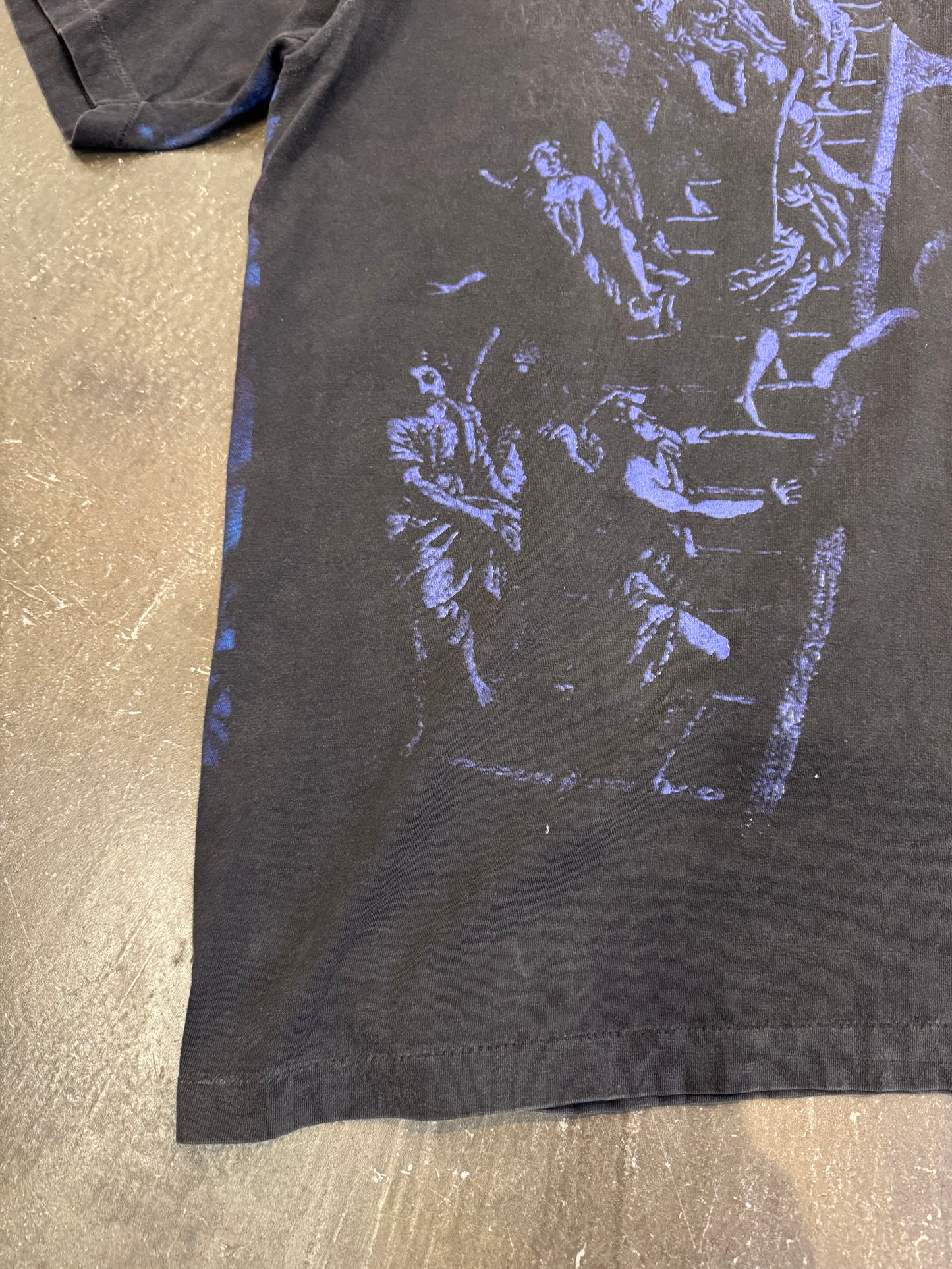 Led Zeppelin Pink Floyd Marilyn Manson PRINT T-Shirt Size L