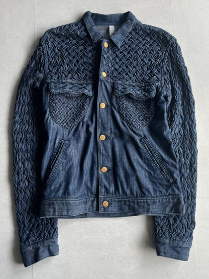 Vintage XAMPAGNE Blue Trucker Jacket Size 1