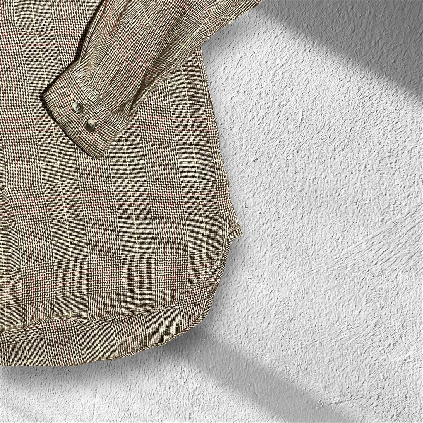 Takeo Kikuchi 90s Beige Wool Rayon Shirt Size M