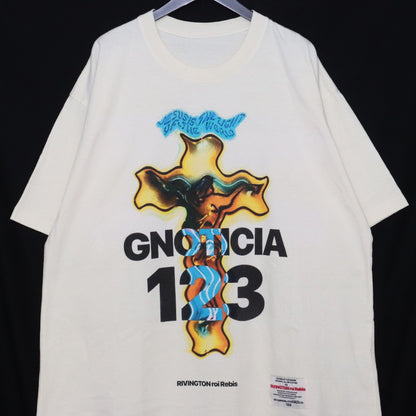 RRR123 Burning Cross Print T-Shirt Size M