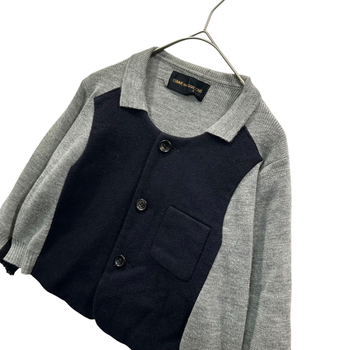COMME des GARCONS 93AW Melton Knit Jacket Size FREE