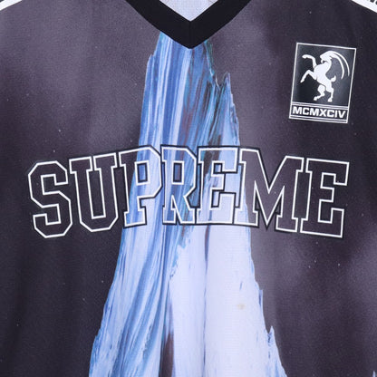 SUPREME 21AW Black Mountain Hockey Jersey T-Shirt Size S
