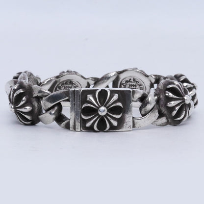 CHROME HEARTS CROSS LINK Bracelet Silver