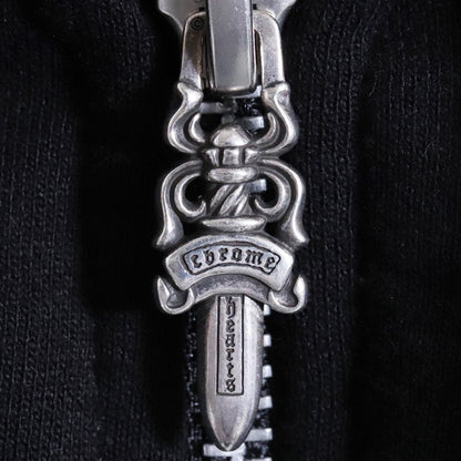 CHROME HEARTS Tokyo Ltd Back Horseshoe Hoodie Black Size M