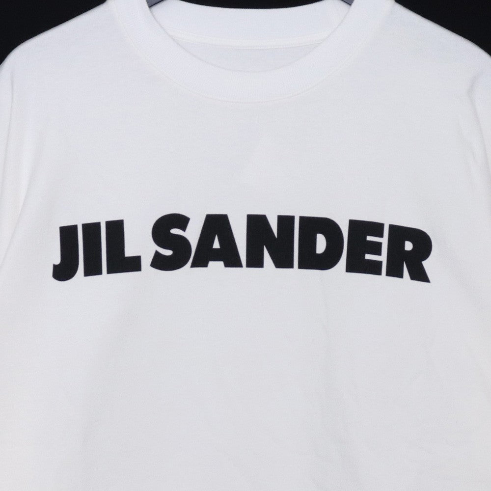 JIL SANDER Logo Long Sleeve T-Shirt White Size L