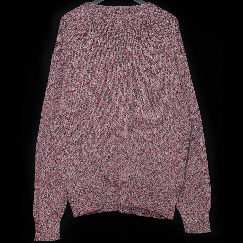 MASU 22SS Melange Loose Cardigan Pink Size 46